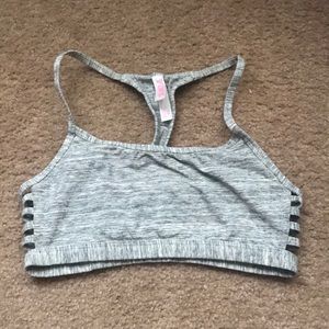 PINK caged sports bra